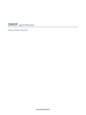 cover image of DROP appunti chitarristci